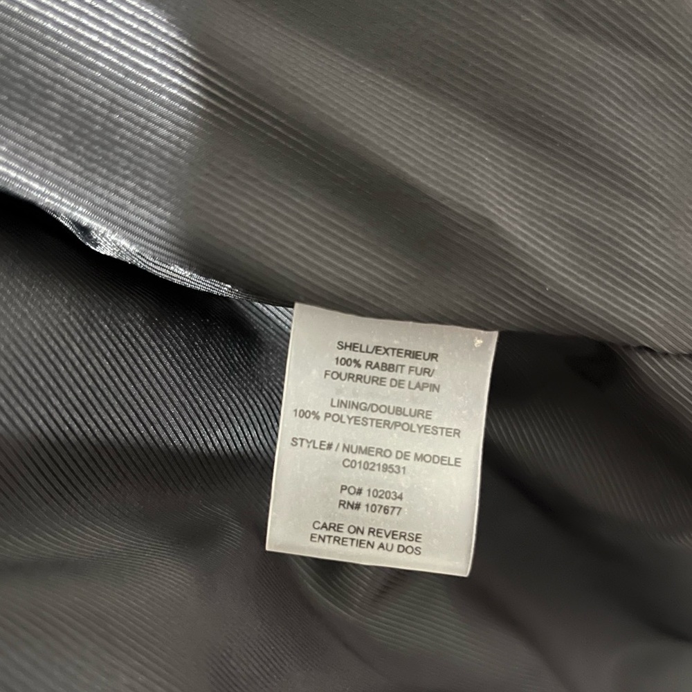 100% Rabbit Fur Coat Alice and Olivia - Picture 4 of 4